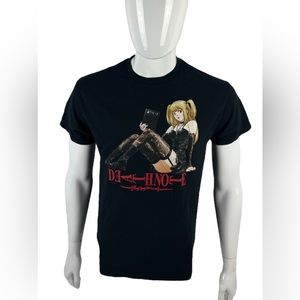 Death Note Misa Amane Anime Mens Medium Shirt Official Shirt Sleeve Black Cotton